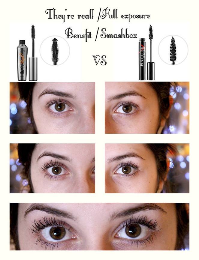 They're real! de Benefit VS Full exposure de Smashbox